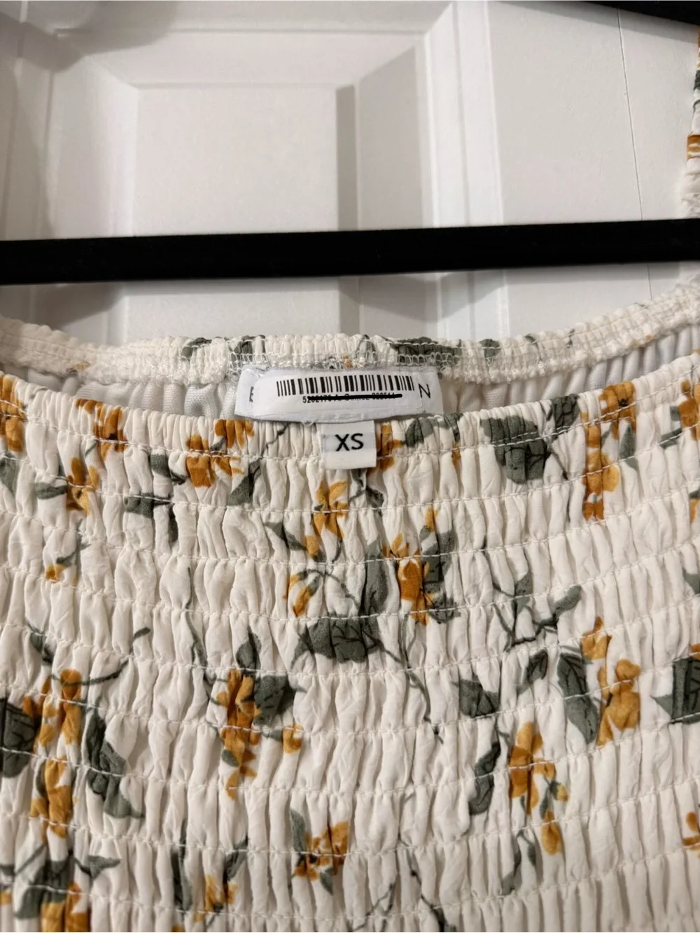 Baltic Born Cream Midi Dress with Yellow Floral Print Size XS